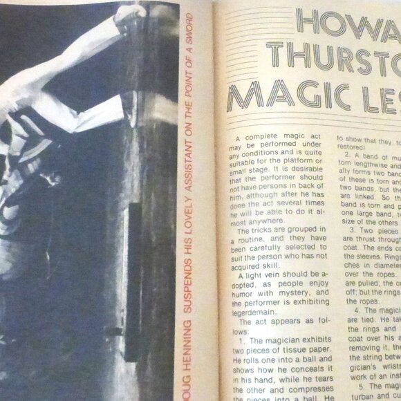COPY - April 1977 Houdini's MAGIC MAGAZINE Magician Book Houdini Magic Tricks - Picture 5 of 6
